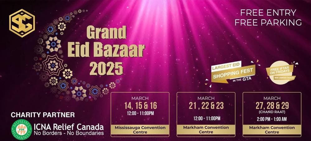 Grand Eid Bazaar 2025 (Markham) image Grand Eid Bazaar 2025 (Markham) image