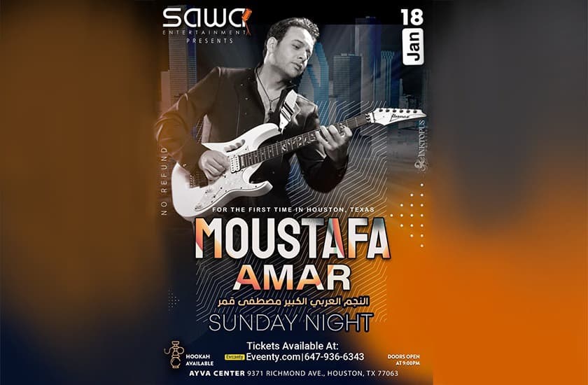 Moustafa Amar Live in Houston image Moustafa Amar Live in Houston image