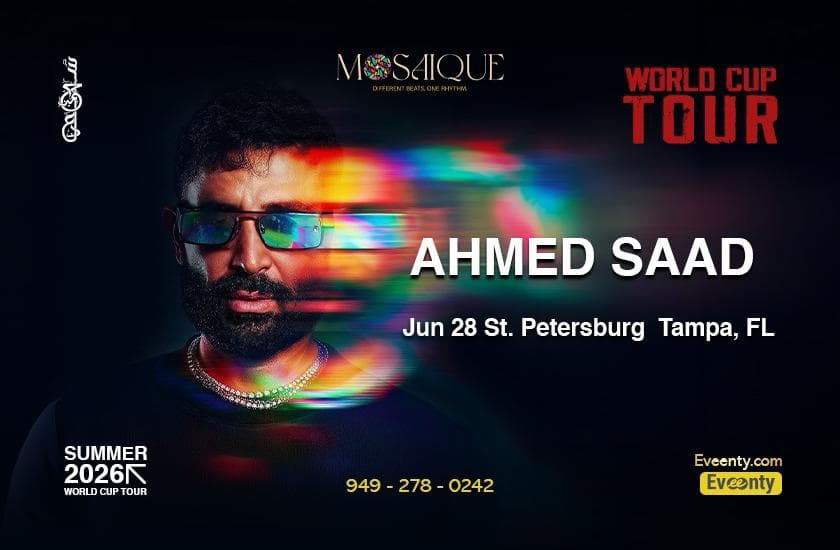 Ahmed Saad Live in Tampa Bay Area