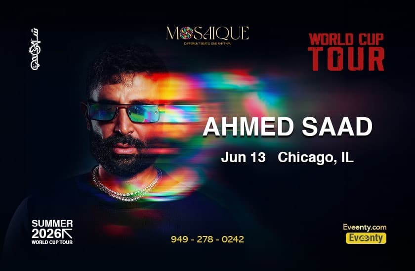 Ahmed Saad Live in Chicago (World Cup Tour)